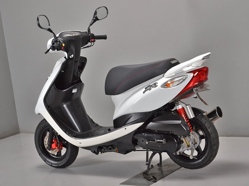 ジョグZR 4スト ホワイト カスタムマフラーブルーイルミネーション！