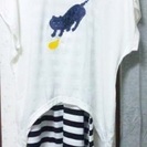 Tシャツとワンピースのセット　【猫柄】