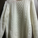 【美品】イングのケーブルニット編みセーター