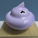 【未使用品】本願寺◆香炉◆紫◆陶器製◆仏具
