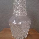 レトロなグラス付き水差し★ピッチャー/カラフェ★ガラスの水入れ瓶