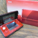 任天堂 3DS CTR-001 フレアレッド ゲーム機 充電器付...