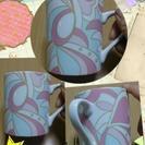 マーブルハートが可愛い転写紙でマグカップをポーセラーツ♥ - 尼崎市