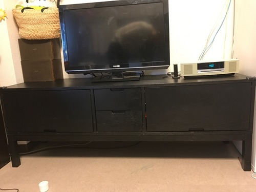 【値最終下げ】IKEA イケア テレビボード STOCKHOLM テレビ台 ブラックブラウン