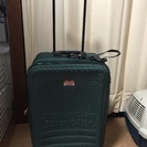 『お取引済』0円　無料　スーツケース  緑 中古 America...