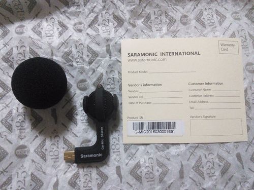 【未使用品】Saramonic G-Mic Gopro Hero4,Hero3+, Hero3用
