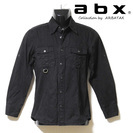 abx エービーエックス デザインコットンシャツ 2 ブラック