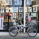 新車販売ラスト一台現品限り！　20型折りたたみ自転車　カラーガンメタ　近隣地域配送可能！（配送費別途1080円より）