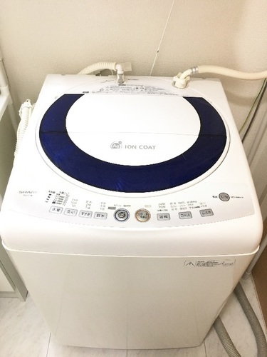 SHARP 洗濯機 2010年製 室内置き ES-GE70K-A