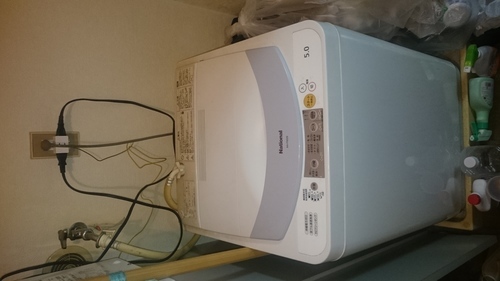 【商談中】３月１０日か１１日　ナショナル洗濯機（5Kg)売ります。