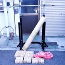 ☆	ファイティングロード FIGHTINGROAD バーベル&スクワット台セット 80kg なんと未使用！◆ジム代も浮いて自宅でトレーニング