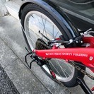 新車販売　20型折りたたみ自転車　レッド　近隣地域配送可能！（配送費別途1080円より）