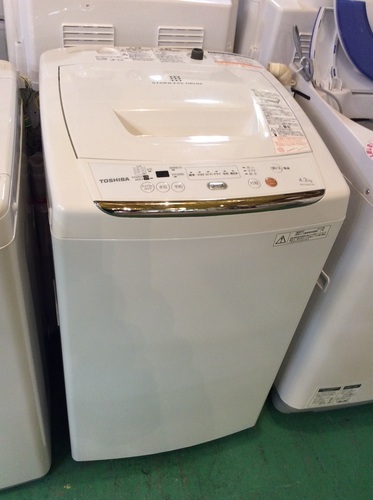 【配送設置無料・半年保証】2013年製 洗濯機 東芝 AW-42ML