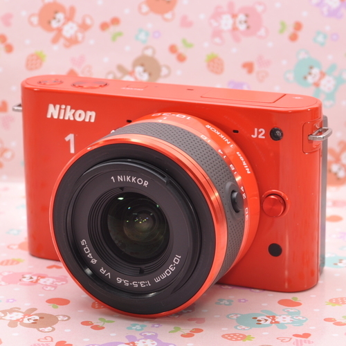 ★★★完売★★★♥限定カラー オレンジ♥Wi-Fi SD付♥Nikon 1 J2 *6030