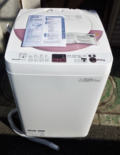 ☆\tシャープ SHARP ES-GE60N 6.0kg 風乾燥機能搭載全自動洗濯機◆節水業界最高水準のスタンダードモデル