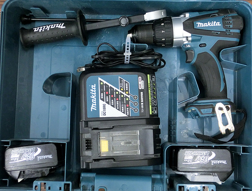 makita/マキタ 充電式震動ドライバドリル HP458DRFX 青 18V 品(Y