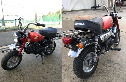 ■Z50J モンキー 6V カスタム/レストアベース くるくるハンドル フルノーマル車両■
