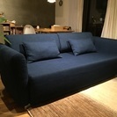IKEA 3人掛ソファ（クッション付）
