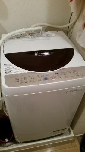SHARPのAG+イオンコートの洗濯機！6㎏