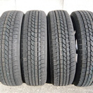 値下げ！　未使用スタッドレス！　155/65R14　ダイハツ純正アルミ付き　4本　ケンダ　軽自動車