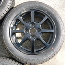 値下げ！　未使用スタッドレス！　155/65R14　ダイハツ純正アルミ付き　4本　ケンダ　軽自動車