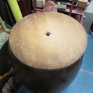 餅つきの臼です　▼φ48×48cm▼餅つき道具▼催し/イベント▼湯河原・頓珍館▼3QT01274/