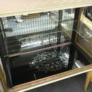 アンティーク小型キュリオケース▼飾り棚▼湯河原・頓珍館▼3QT01292/