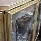 アンティーク小型キュリオケース▼飾り棚▼湯河原・頓珍館▼3QT01292/