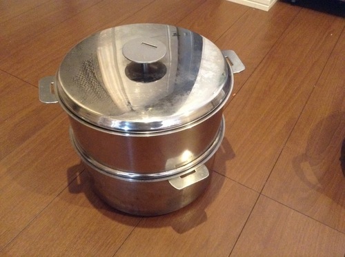 【美品】クリステル Lシリーズ ステンレス 鍋 ＆蒸し器 24cm