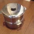 【美品】クリステル Lシリーズ ステンレス 鍋 ＆蒸し器 24cm