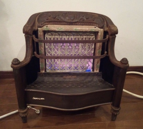 フランスアンティークストーブ　暖炉、エナメル塗装　ストーブ　アンティーク フランス アンティーク GODIN STOVE 鋳鉄 エナメル ストーブ