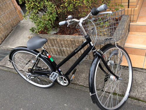 美品 シマノ 6段階 オートライト自転車