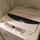 【急募】全自動電気洗濯機　YWM-T60A1（6kg）