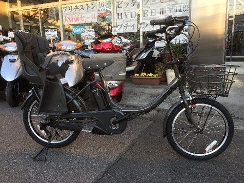 ブリジストン子供乗せ電動自転車 2017モデル ビッケ モブe  ダークグレー　ＢＭ0Ｃ37
