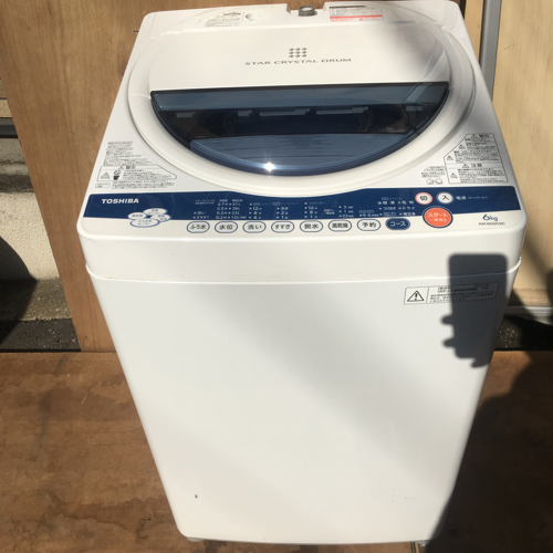 TOSHIBA 6.0kg 全自動洗濯機 2012年製