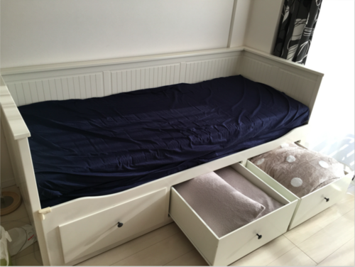 【美品】ソファベッド IKEA HEMNES マットレス付き【値下げしました】