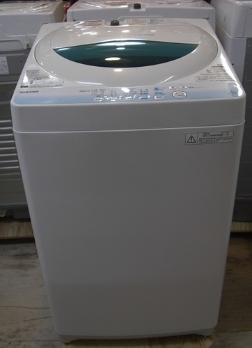 【販売終了しました。ありがとうございます。】TOSHIBA　5.0㎏　ステンレス槽　全自動洗濯機　AW-BK5GM　中古品