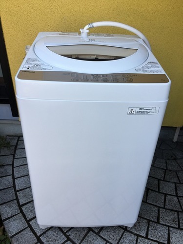 大分県 保証期間内 美品 東芝 洗濯機 AW-5G3 5kg 2016年製