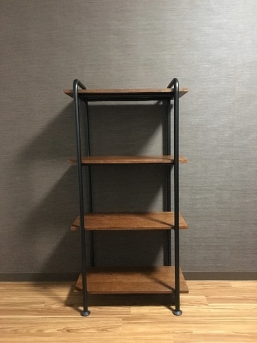 オーク 鉄 シェルフ 美品