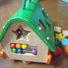 木製◆知育玩具 木のおもちゃ パズル あそびのおうち 積み木