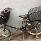 ★前 子供乗せ付き自転車☆彡マルキン　デリシアデュオ　内装三段変速　BAA20・22型幼児2人乗せ自転車★