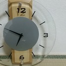 【引き取り希望】中古のガラス掛け時計