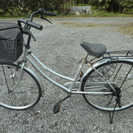 売約済み　２６インチ　銀色　普通自転車