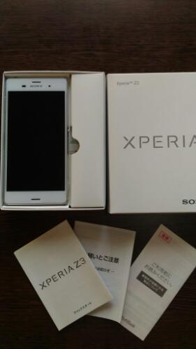 （値下げ）Sony Xperia Z3 401SO ホワイト ソフトバンク
