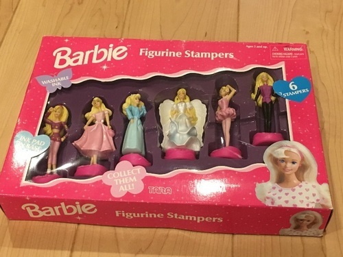 フィギュア 1996 Tara Toy Company Barbie Figurine Stampers