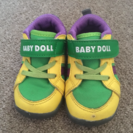 BABY DOLL スニーカー 黄×緑