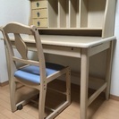 女の子用学習机・椅子【中古】【無料】