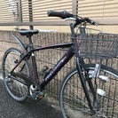 【販売済】【389】【点検整備済】クロスバイク　28インチ　シマノ製外装7段ギヤ　LEDダイナモライト【17000円】