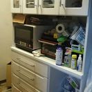 引っ越し処分、白い食器棚