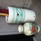 【交渉中です】陶器の傘立てと花瓶
